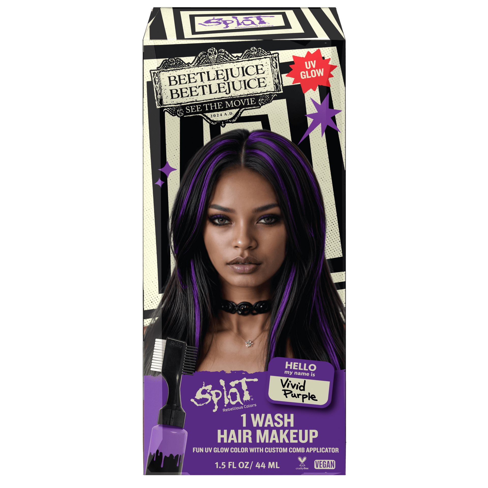 Beetlejuice Beetlejuice Vivid Purple – One Wash Temporary Hair Dye