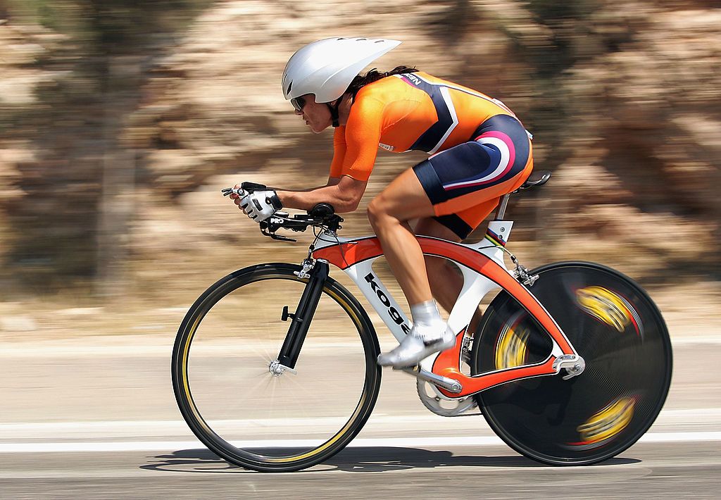 Leontien van Moorsel in the 2004 Olympic Games