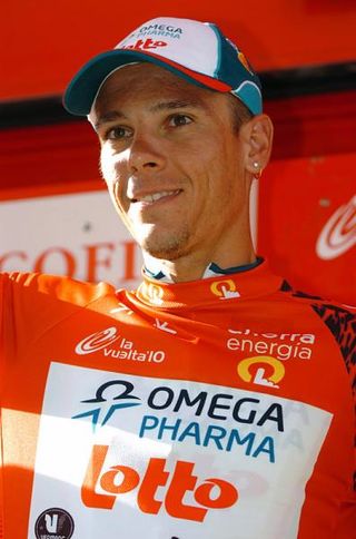 Philippe Gilbert (Omega Pharma - Lotto) remains in the leader's jersey.
