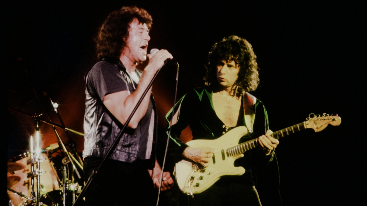 Deep Purple Ian Gillan Ritchie Blackmore live at Nihon Budokan, Tokyo, May, 1985