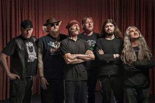 Been there, done that, still doing it: Brock (third from left) with the 2016 version of Hawkwind