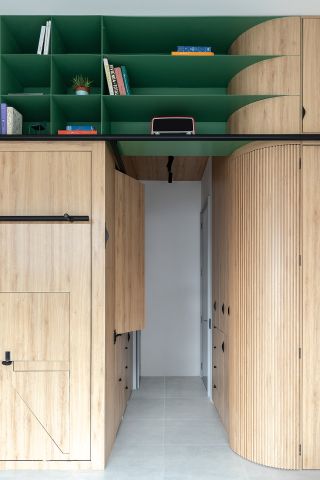 interior shot of micro living space in Quito’s Qorner tower