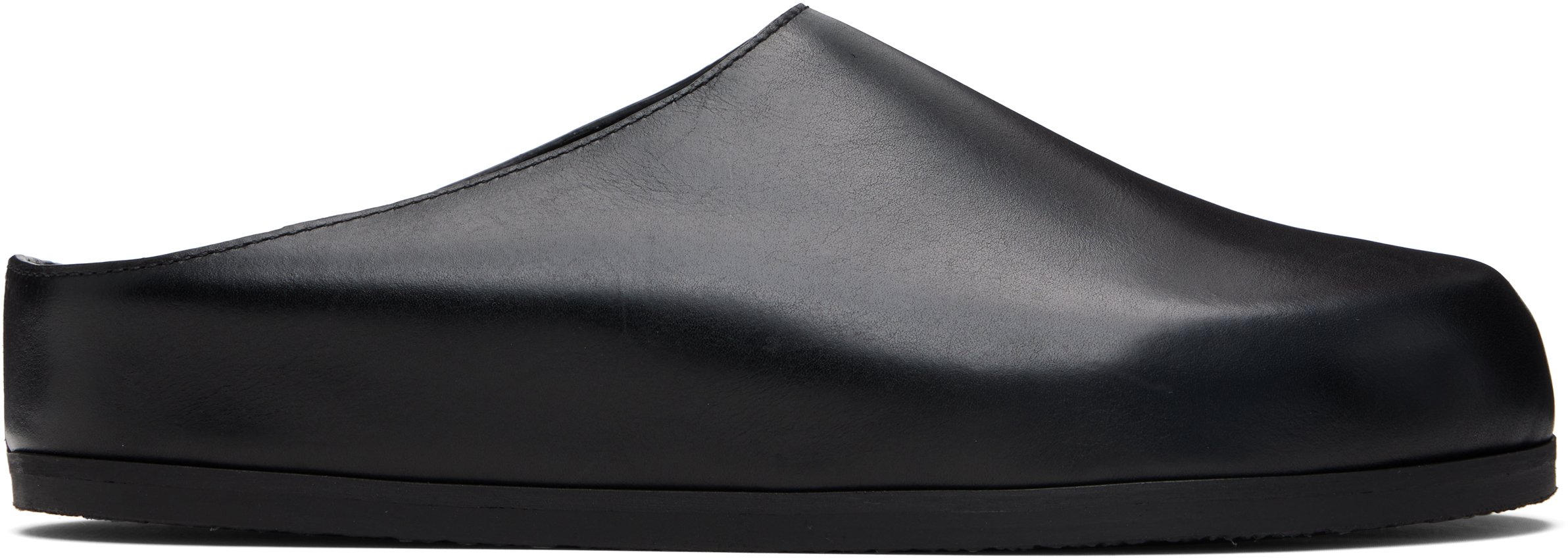 Black Wearing Clog Loafers