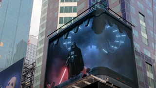 How LG OLED brings Darth Vader to life in Times Square.