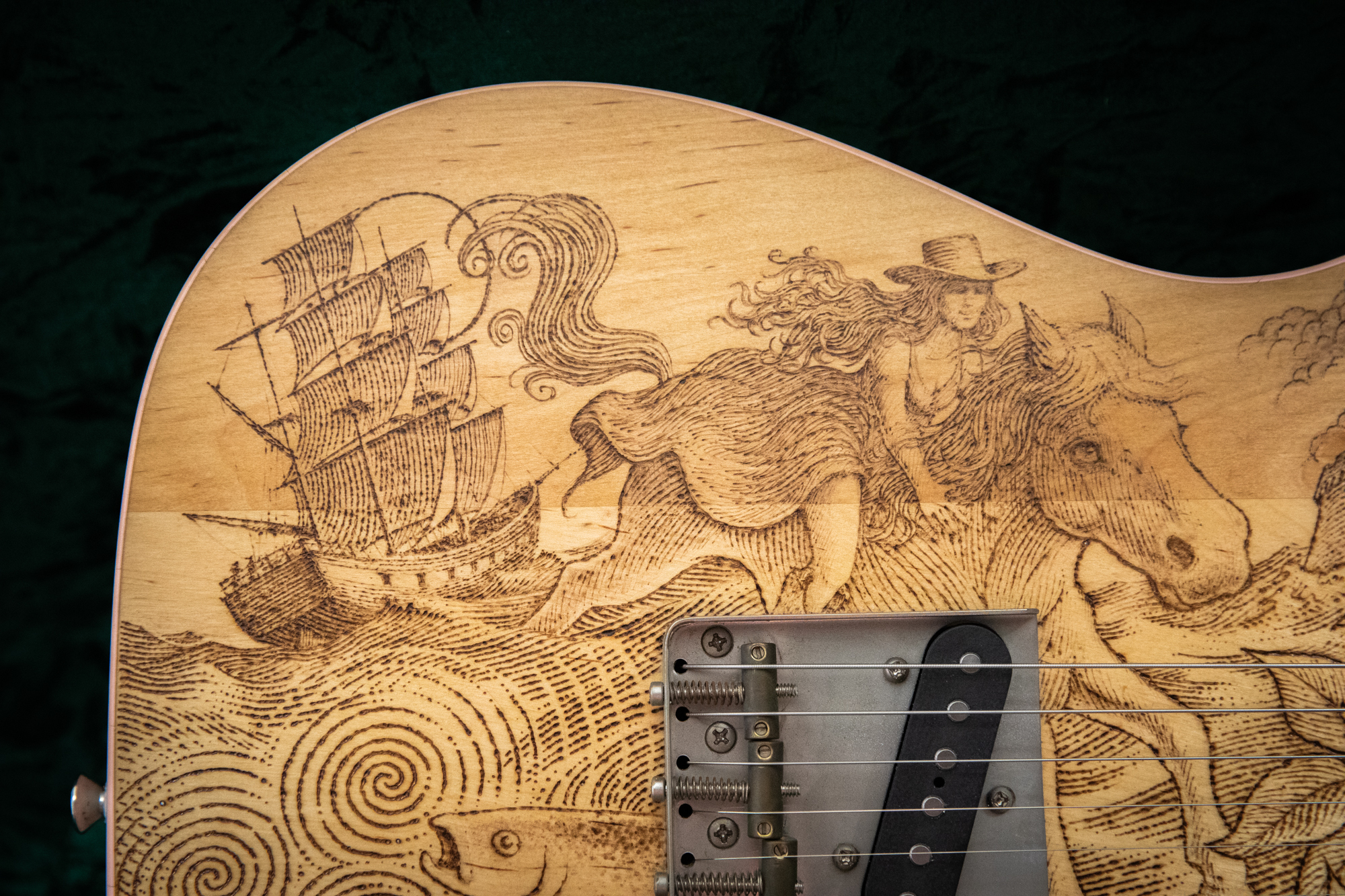 Shania Twain bespoke guitar detail