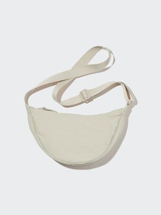 Uniqlo round white shoulder bag
