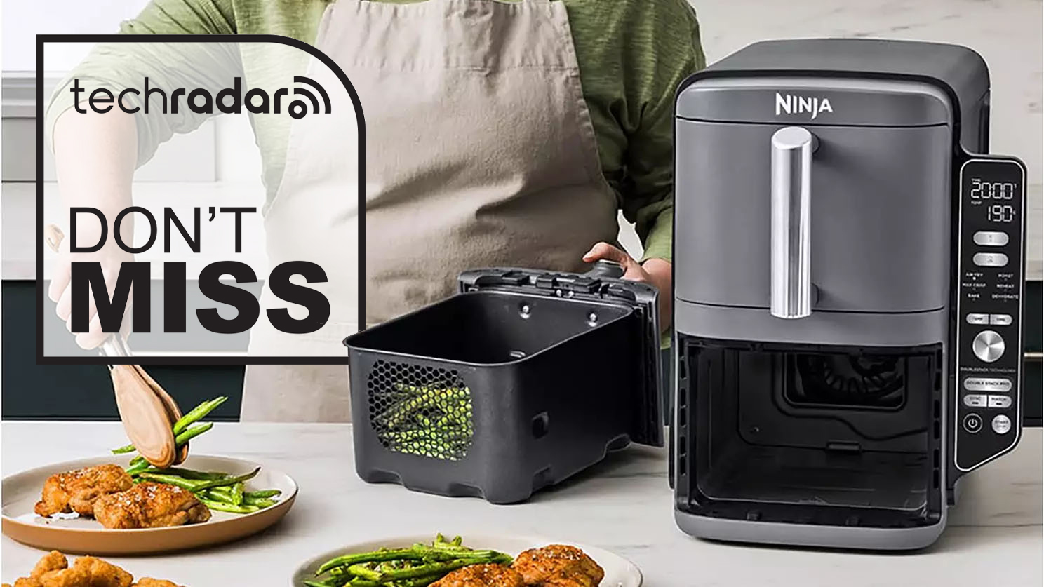 As someone with a tiny kitchen, this is the Ninja air fryer deal I've been holding out for