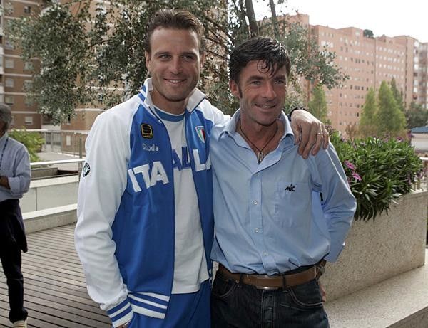 Alessandro Petacchi with two time World Champ Gianni Bugno