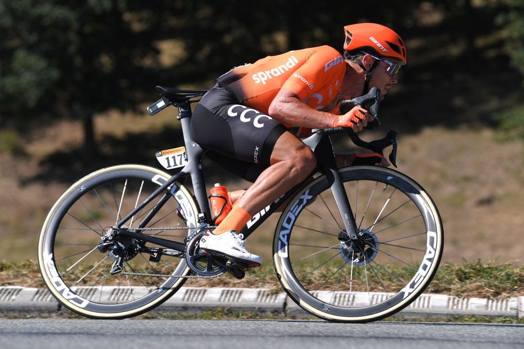 LYON FRANCE SEPTEMBER 12 Matteo Trentin of Italy and CCC Team during the 107th Tour de France 2020 Stage 14 a 194km stage from ClermontFerrand to Lyon TDF2020 LeTour on September 12 2020 in Lyon France Photo by Tim de WaeleGetty Images