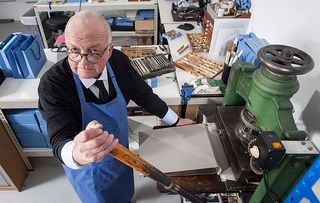 National Treasures - Smythson Hand stamping letters and motifs by John. Pictures by Richard Cannon on Monday 11th December 2017