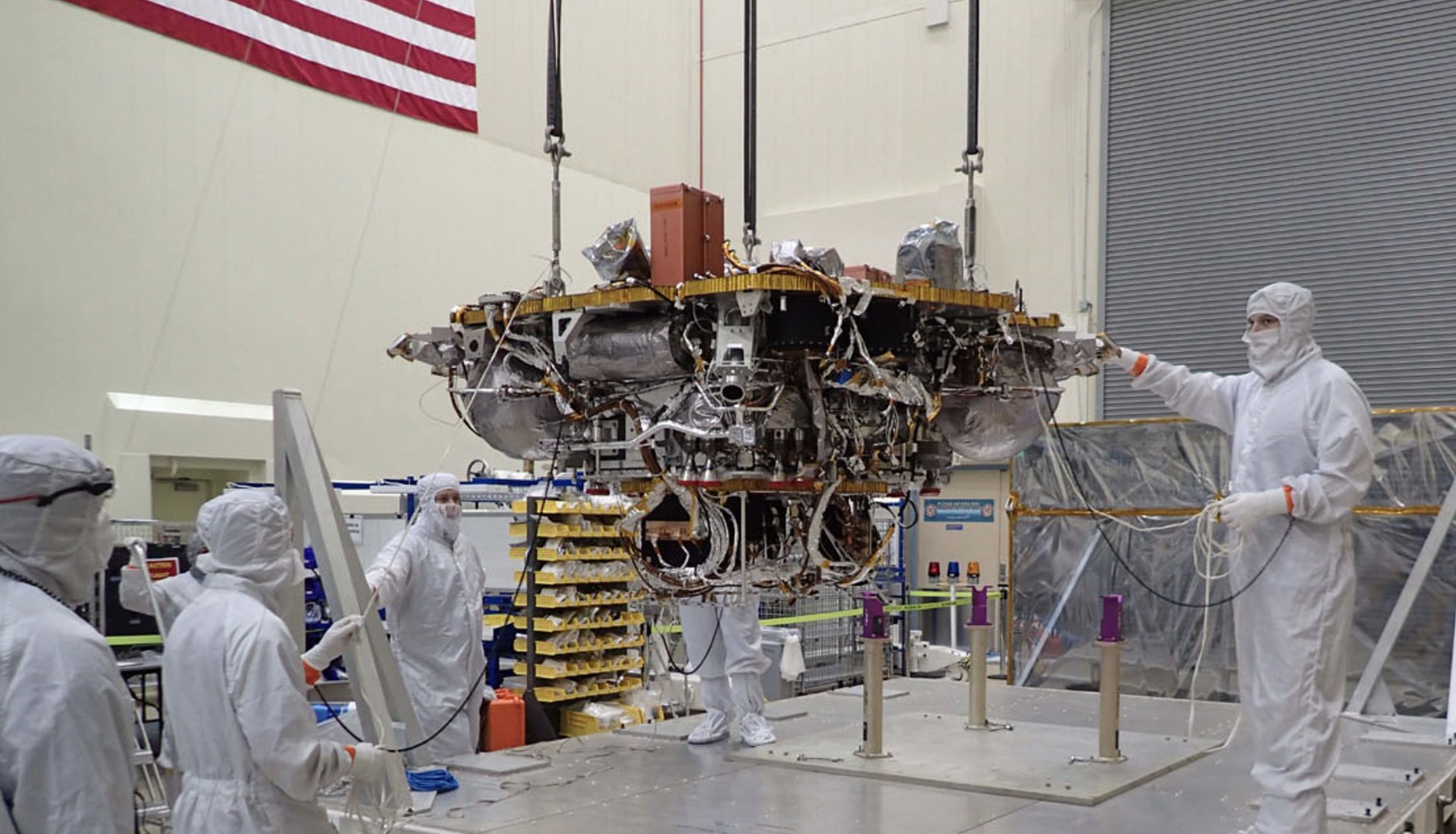 InSight spacecraft testing