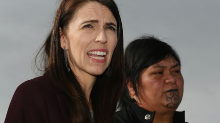 Jacinda Ardern alongside Foreign Minister Nanaia Mahuta