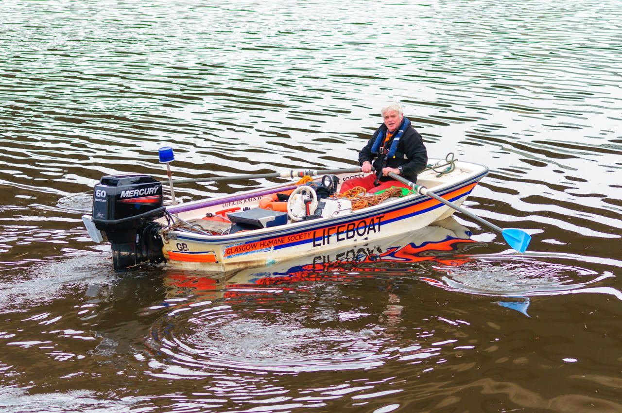 George Parsonage has rescued more than 1,500 people from the Clyde.