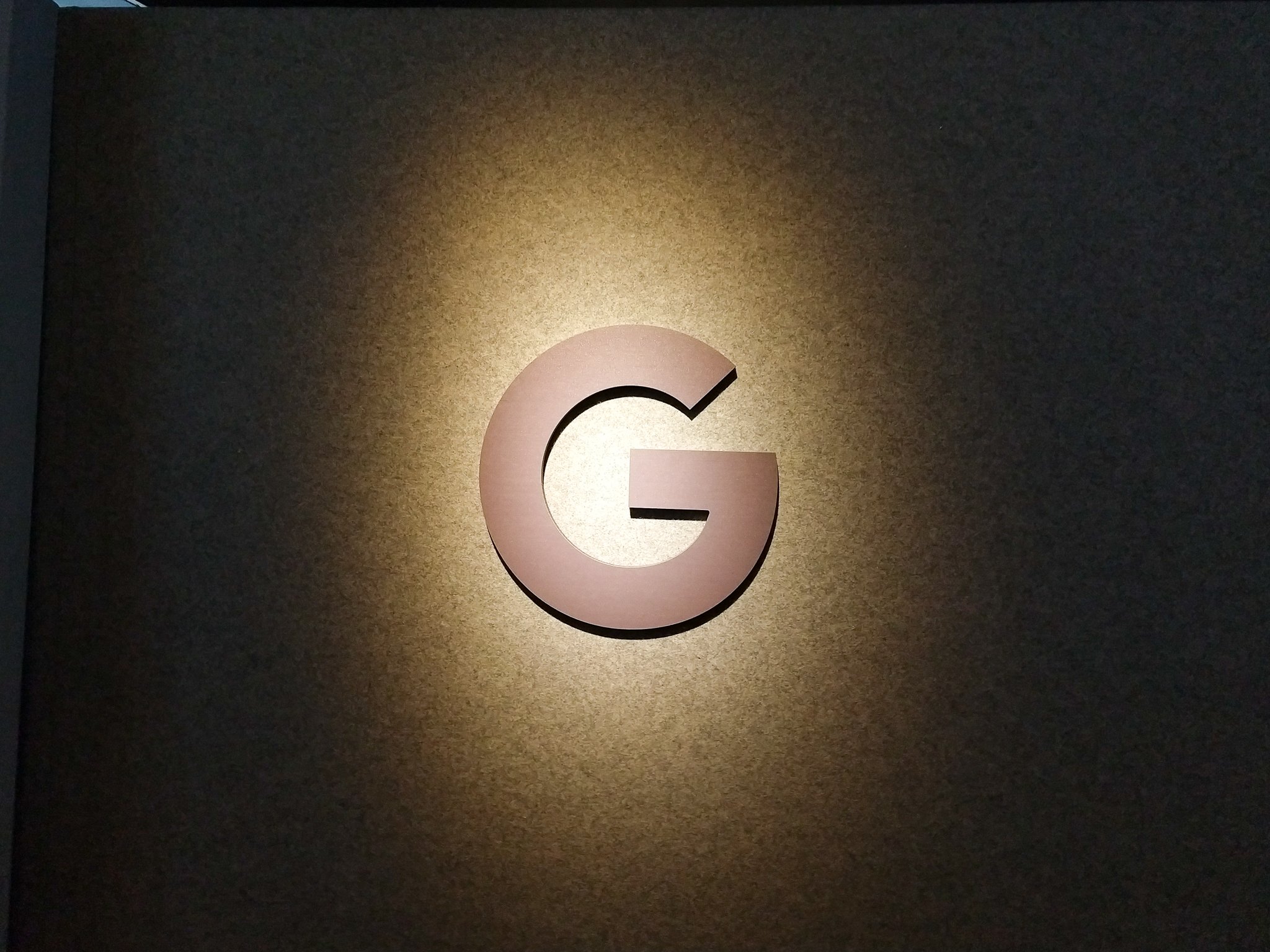 The Google Logo in Black and White under a sepia shade