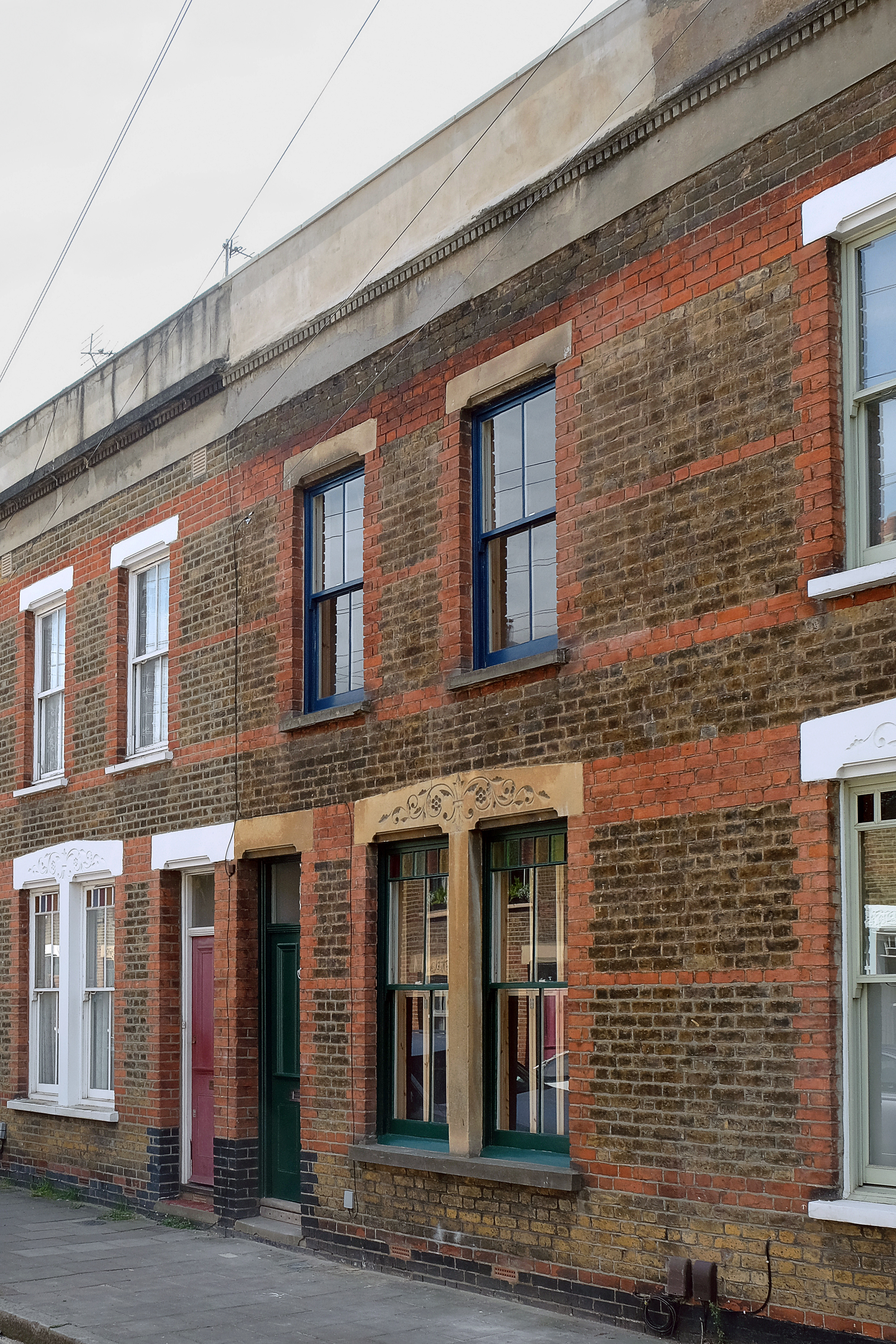 The exterior of the refurbished Hackney house