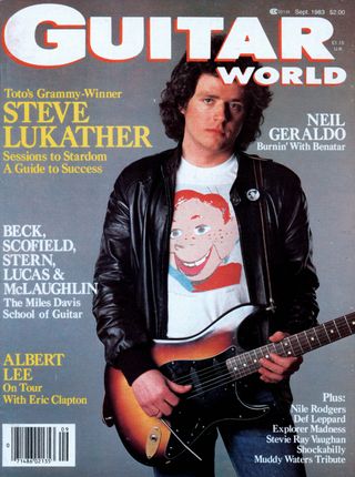 Steve Lukather Guitar World Sep '83 cover