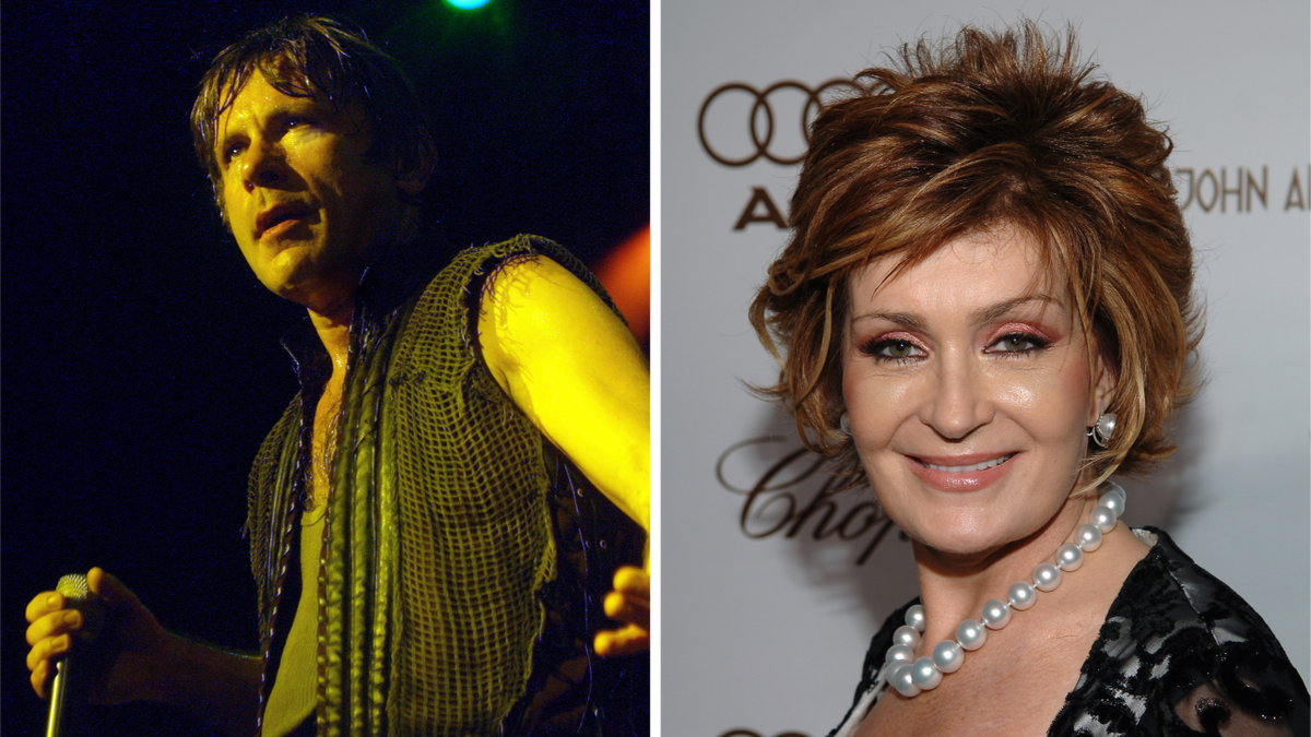 Photos of Bruce Dickinson and Sharon Osbourne