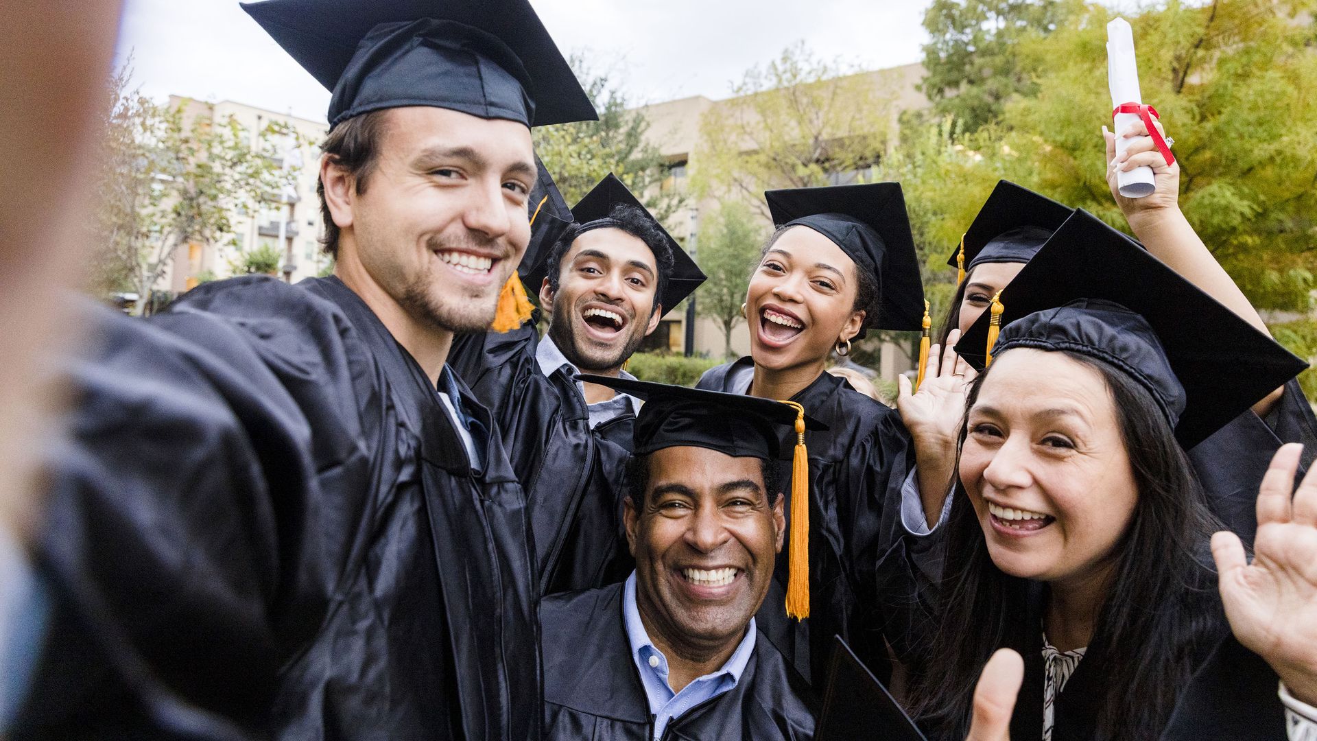 group of graduates