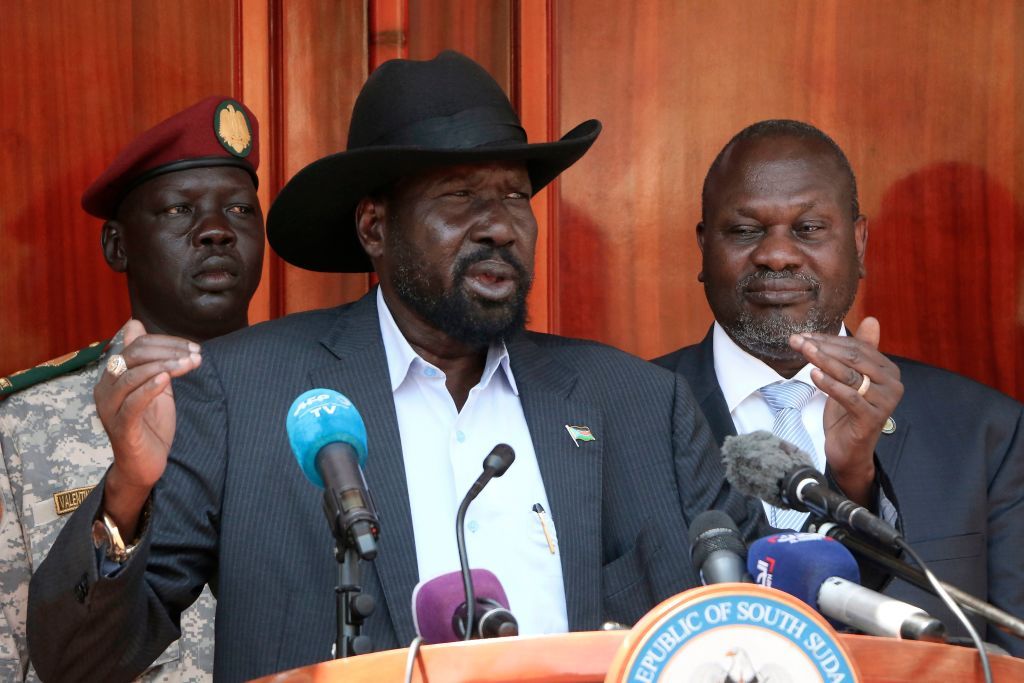 Salva Kiir and Riek Machar.