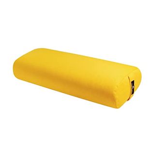 Hugger Mugger Standard Yoga Bolster - Sun - Firm Core With a Soft Surface, Rectangular Shape, Restorative Yoga, Handmade in the Usa