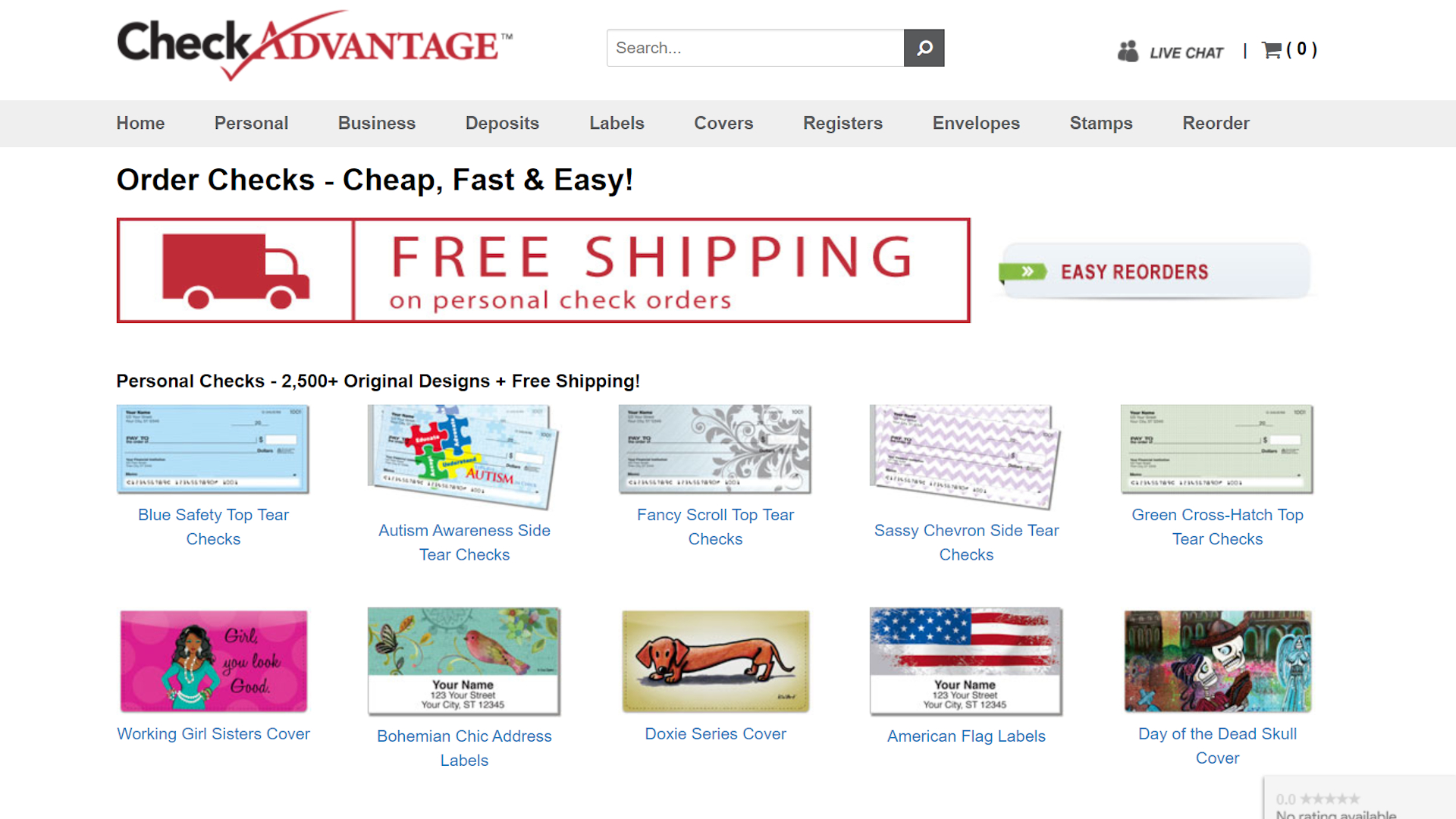 CheckAdvantage is best for online check ordering overall