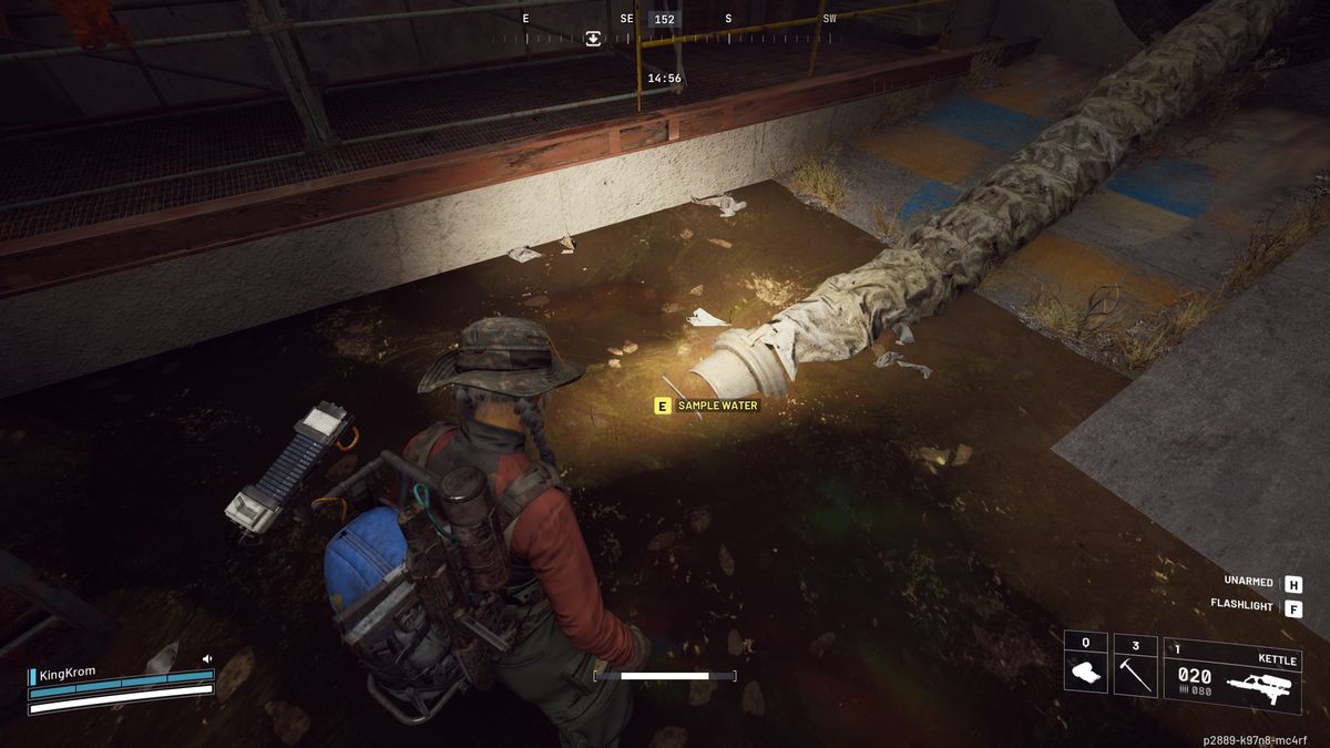 Arc Raiders Water Troubles - Sampling water