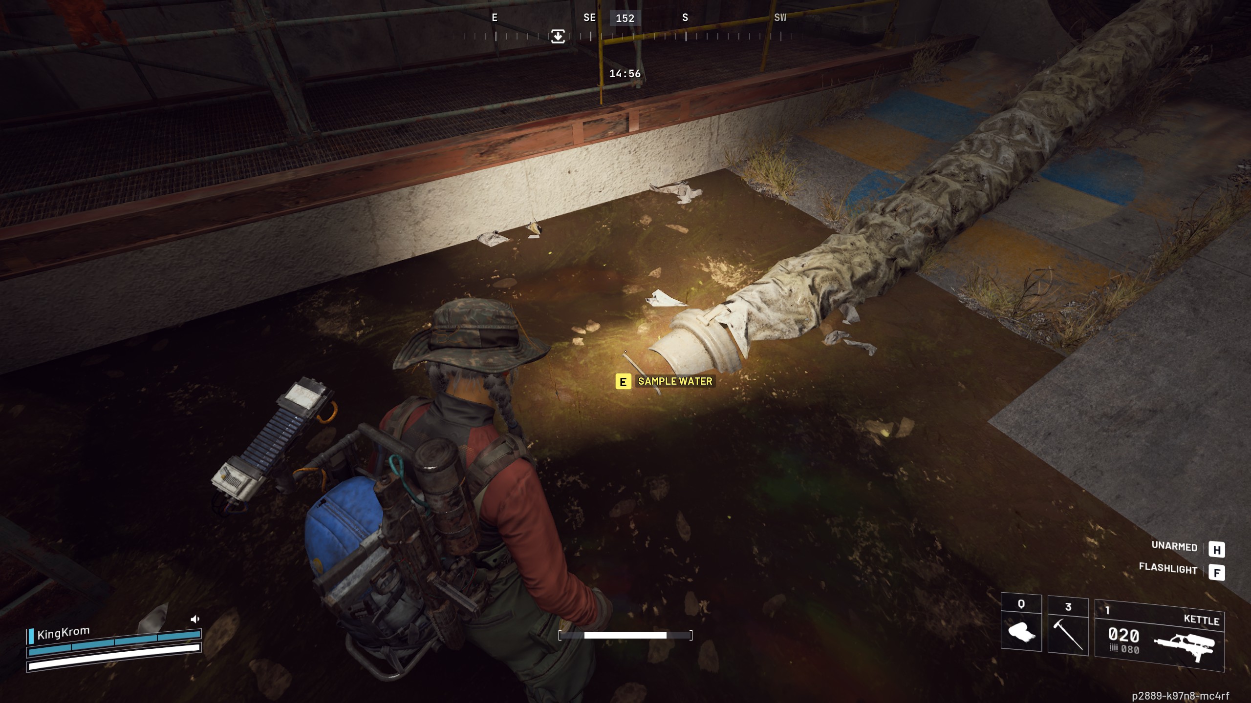 Arc Raiders Water Troubles - Sampling water