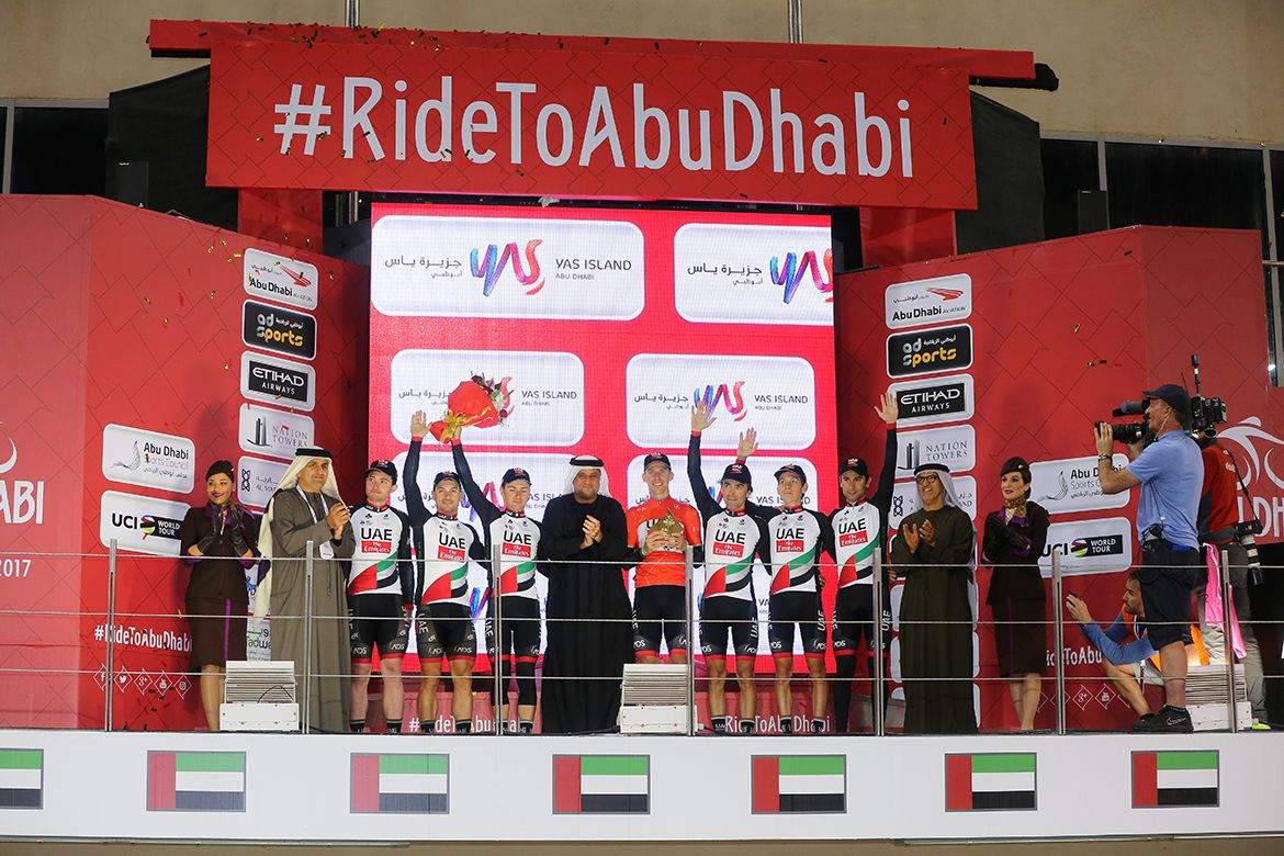 UAE Team Emirates won the teams classification on 'home turf'.