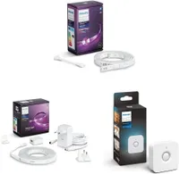 Philips Hue Lightstrip Plus V4 Extension (1 metre), Philips Hue Lightstrip Plus V4 (2 metres) and Outdoor Sensor:&nbsp;was £141.91, now £133.98 at Amazon (save £8)