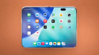iPhone Ultra shown laying down open