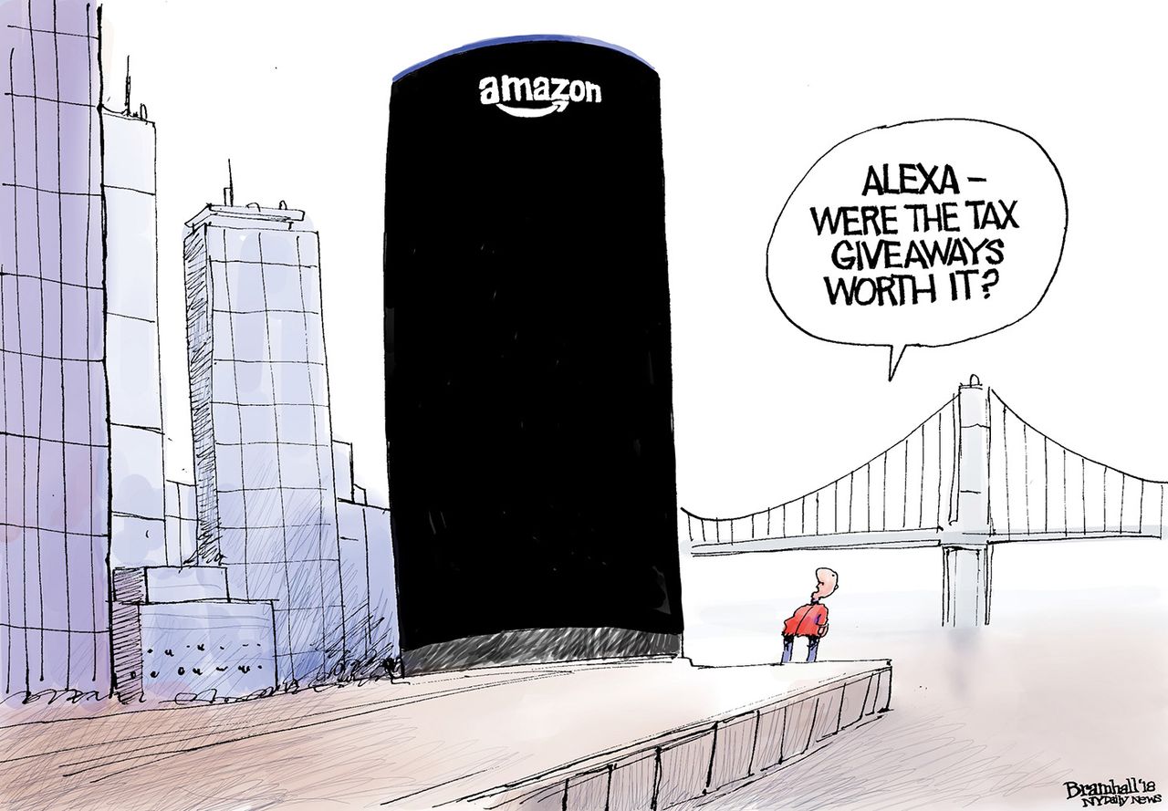 U.S. Amazon HQ2 tax giveaways incentives Alexa