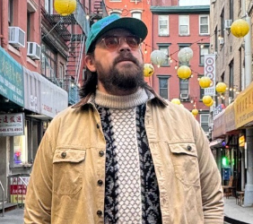 SoundTube's Jimmy Martin on a city street.