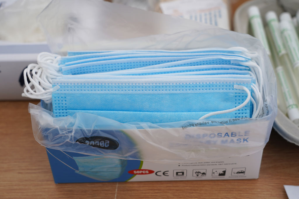 Surgical masks.