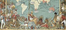 Walter Crane's illustration of the British Empire in 1886. Pic: Via Wiki Commons.