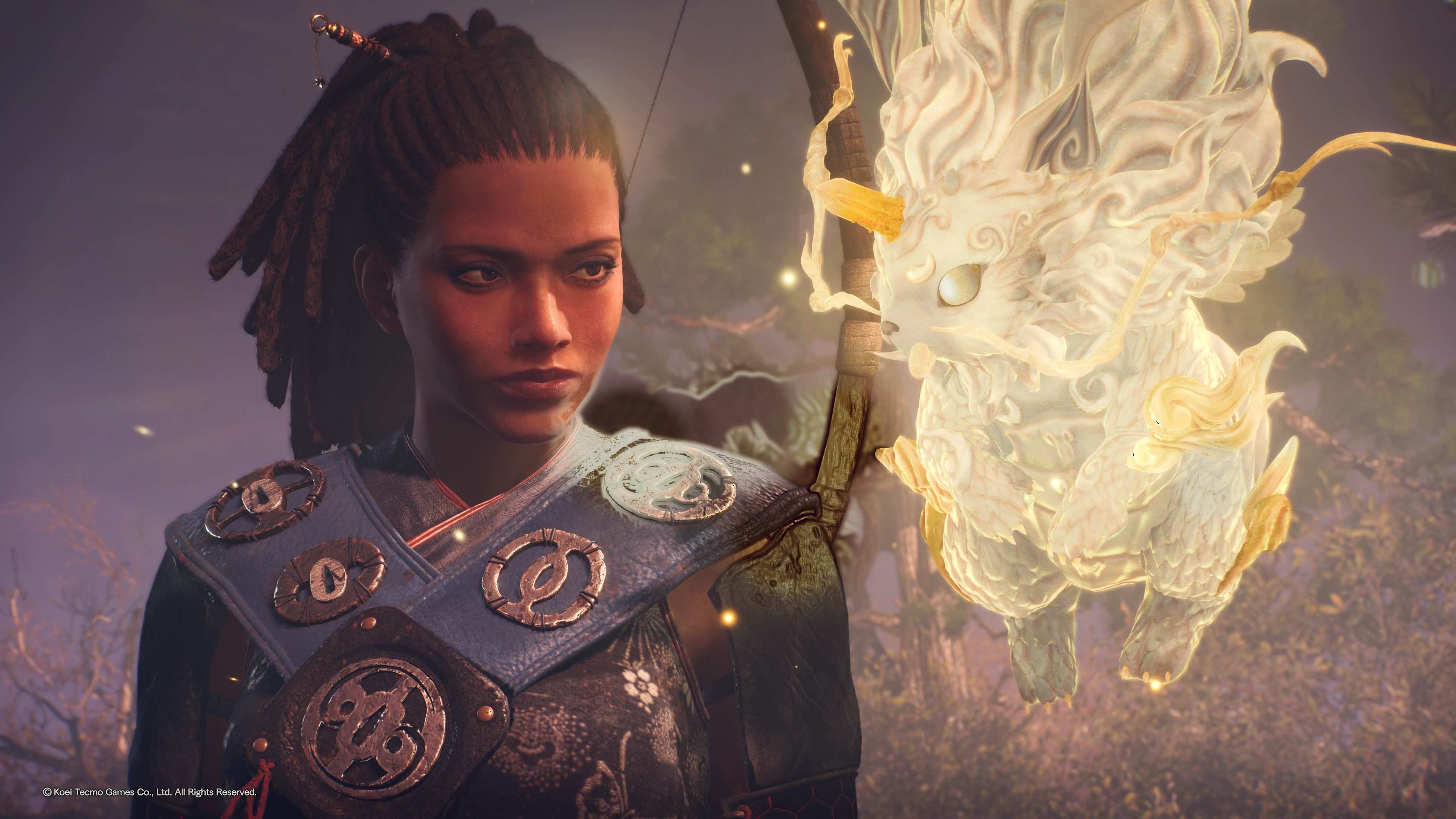 The player and their guardian in the Nioh 3 Alpha