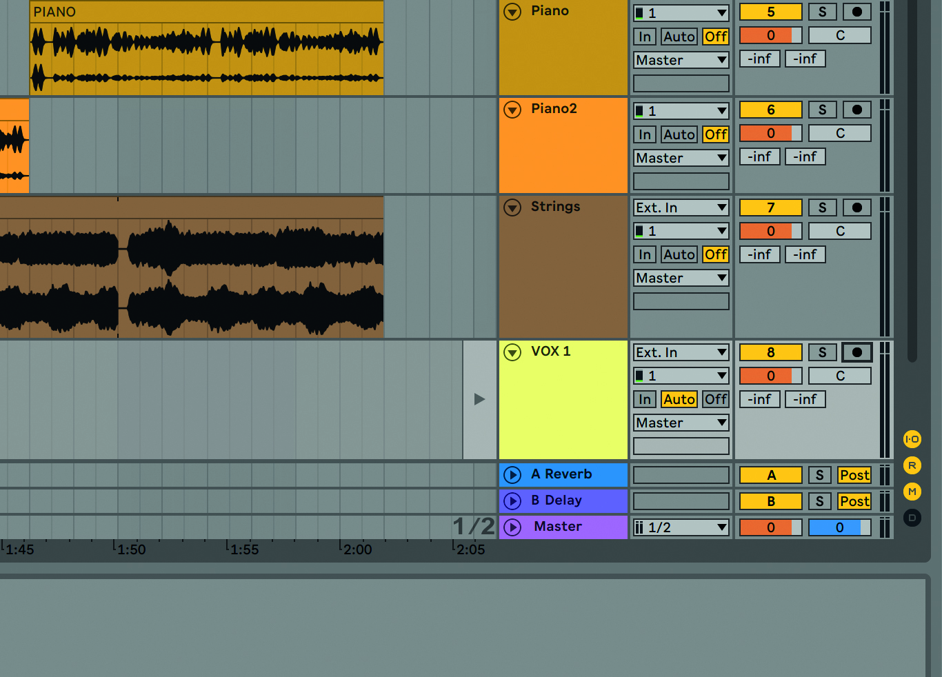 Recording vocals