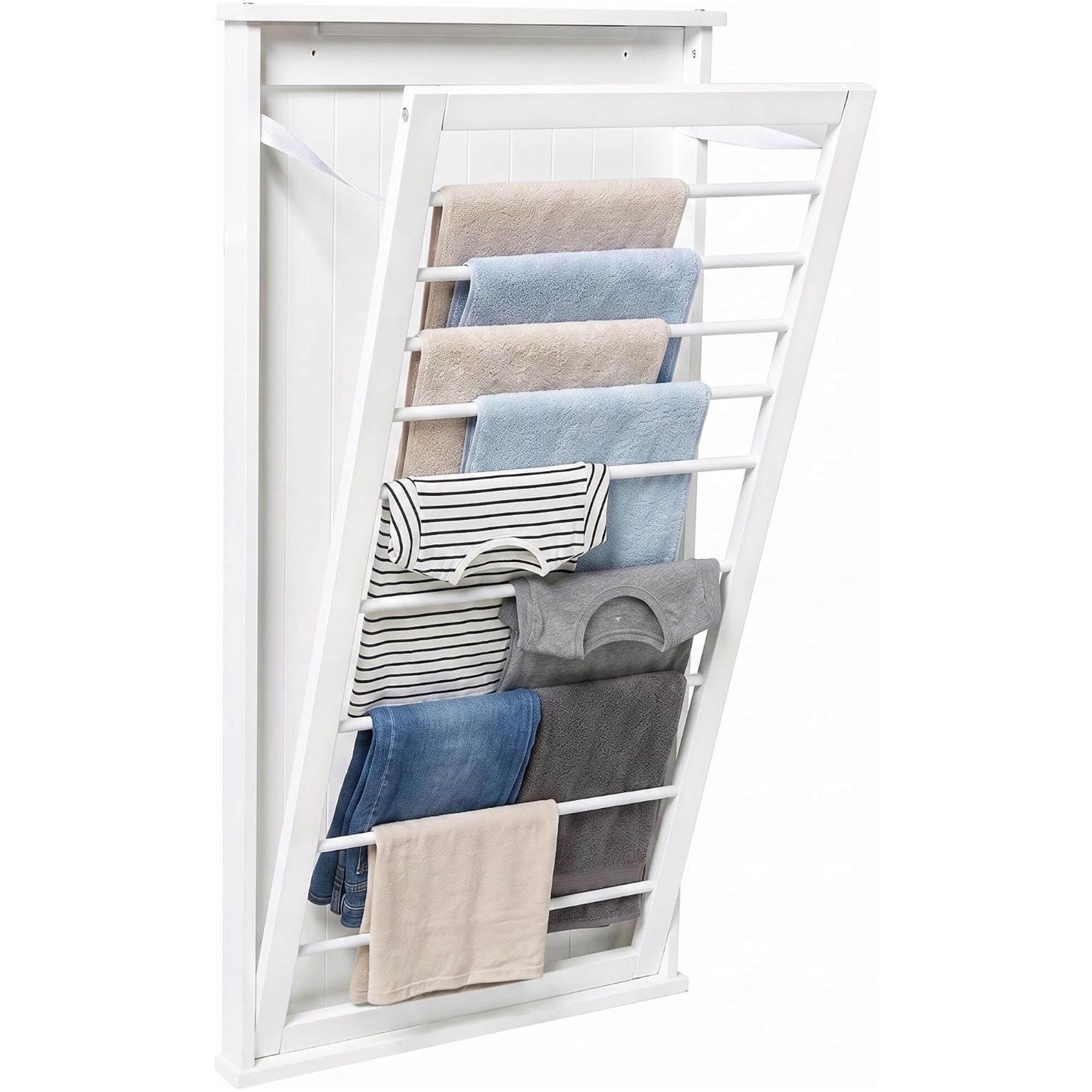 Honey-Can-Do Wall-Mount Wooden Clothes Drying Rack