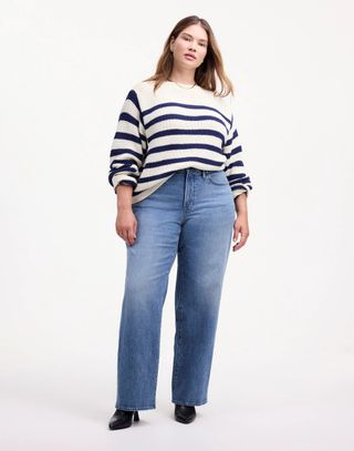 MW, The Plus Perfect Vintage Wide-Leg Jean