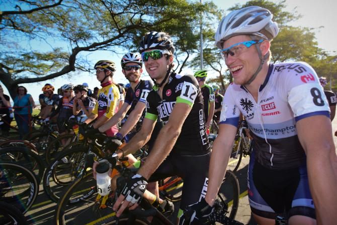 Stephen Hyde (Jam Fund) and Jeremy Durrin (Neon Velo) on the second row