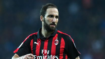 Argentina striker Gonzalo Higuain is currently on loan at AC Milan from Juventus
