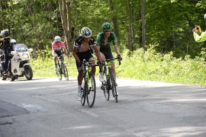 Duarte and Rolland share the pace with Uran closing on them