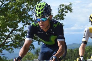 Andrey Amador leads on stage eight of the 2016 Giro d'Italia (Watson)