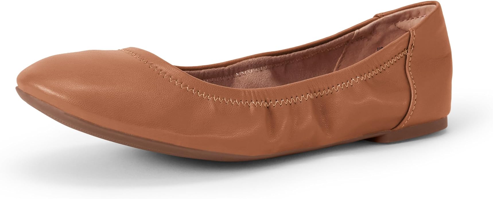 Amazon Essentials, Amazon Essentials Women's Belice Comfortable Slip-On Ballet Flats Shoes, Camel, 9