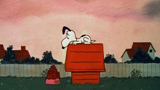 Snoopy on his house in A Boy Named Charlie Brown