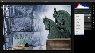You can combine separate images into composites using layers, masks and blend modes