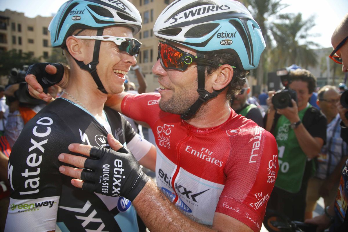 Mark Cavendish was helped by a very strong Etixx-QuickStep team.