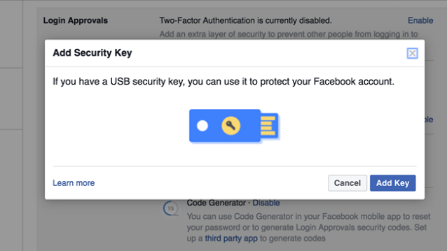 Nfc Security Key Support Is Making Your Facebook Page Extra Secure