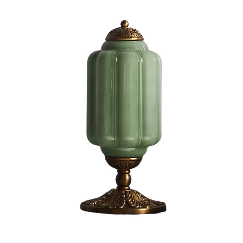 The Eloise Scallop Milk Glass Table Lamp