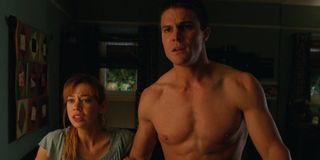 Analeigh Tipton and Stephen Amell on Hung