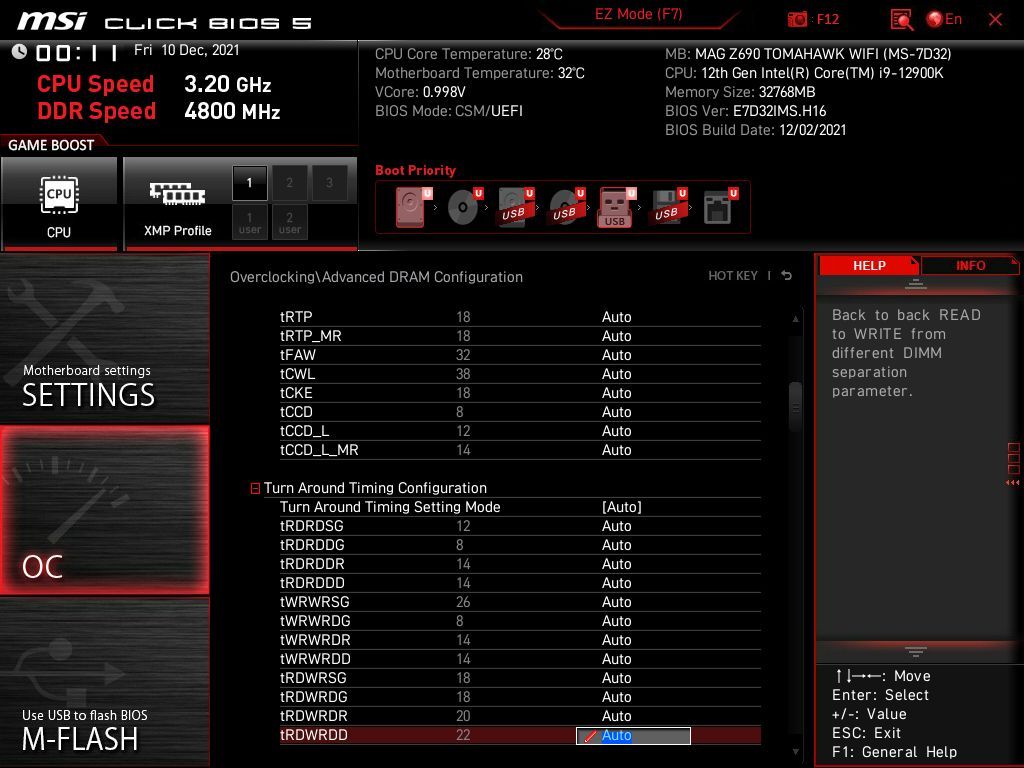 MSI MAG Z690 Tomahawk WIFI